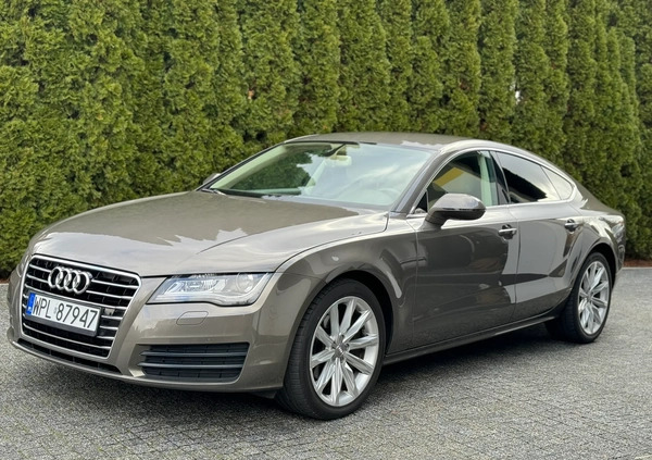 Audi A7 cena 84200 przebieg: 168000, rok produkcji 2014 z Płock małe 631